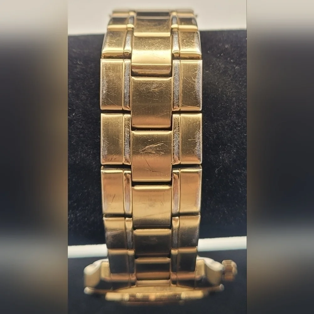 Guess Gold Tone Stainless Steel GMT Tachymeter Ladies Watch U12004L2​​​